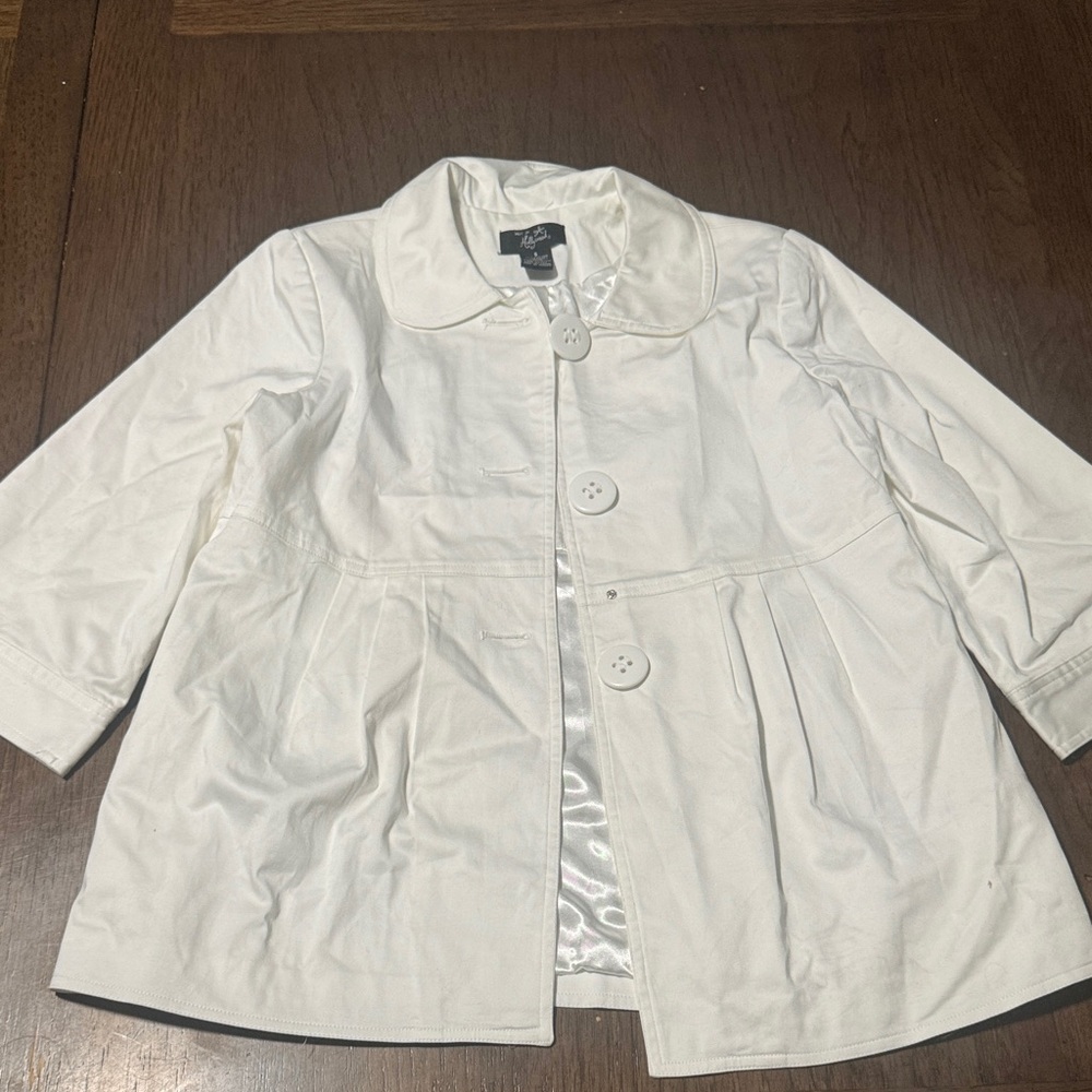 Hot in Hollywood White Trench Coat